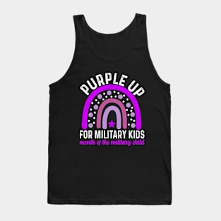 Purple Up For Military Kids Tank Top